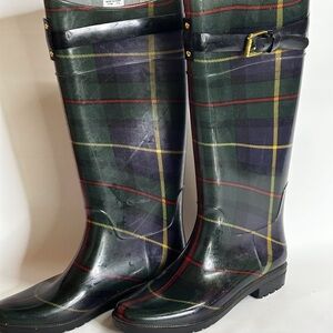 Lauren Ralph Lauren Plaid Rain Boots - plaid